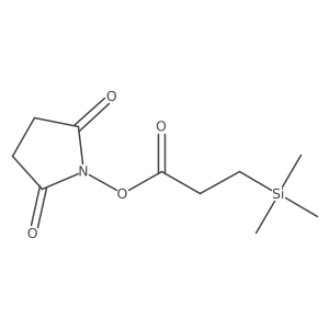 3-(Trimethylsilanyl)propionic acid 2,5-dioxopyrrolidin-1-yl ester Structure
