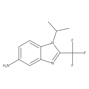 1-(propan-2-yl)-2-(trifluoromethyl)-1H-1,3-benzodiazol-5-amine结构式