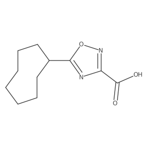 5-Cyclooctyl-1,2,4-oxadiazole-3-carboxylic acid Structure