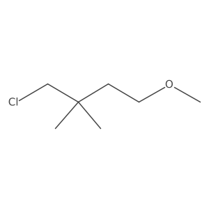 1-Chloro-4-methoxy-2,2-dimethylbutane Structure