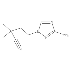4-(3-amino-1H-1,2,4-triazol-1-yl)-2,2-dimethylbutanenitrile Structure