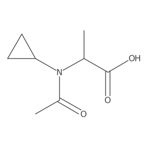 2-(N-cyclopropylacetamido)propanoic acid Structure