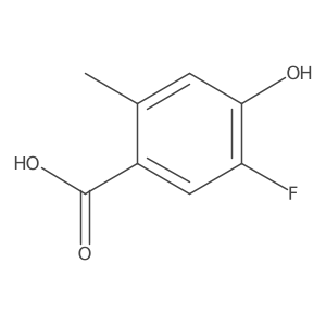 5-Fluoro-4-hydroxy-2-methylbenzoic acid结构式