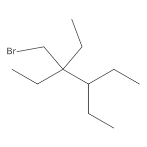 3-(Bromomethyl)-3,4-diethylhexane Structure