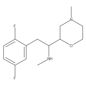 2-Morpholinemethanamine, I+/--[(2,5-difluorophenyl)methyl]-N,4-dimethyl-结构式
