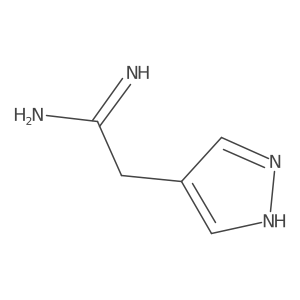 2-(1H-pyrazol-4-yl)ethanimidamide Structure