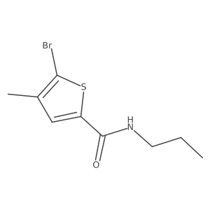 5-bromo-4-methyl-N-propylthiophene-2-carboxamide结构式