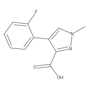 4-(2-Fluorophenyl)-1-methyl-1H-pyrazole-3-carboxylic acid Structure