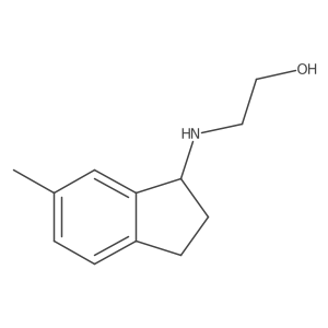 2-[(6-methyl-2,3-dihydro-1H-inden-1-yl)amino]ethan-1-ol结构式