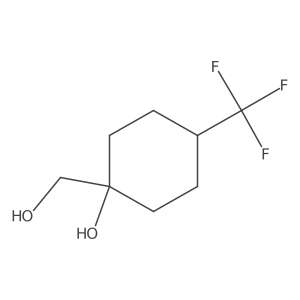 1-(Hydroxymethyl)-4-(trifluoromethyl)cyclohexan-1-ol Structure