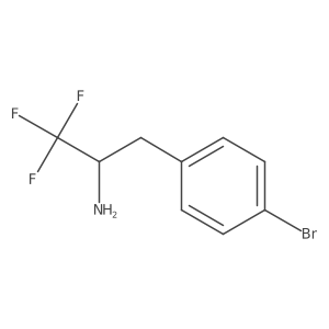 3-(4-Bromophenyl)-1,1,1-trifluoropropan-2-amine结构式