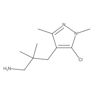 3-(5-chloro-1,3-dimethyl-1H-pyrazol-4-yl)-2,2-dimethylpropan-1-amine Structure