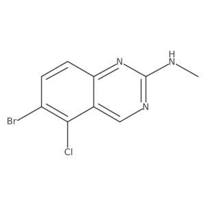 6-Bromo-5-chloro-N-methylquinazolin-2-amine Structure