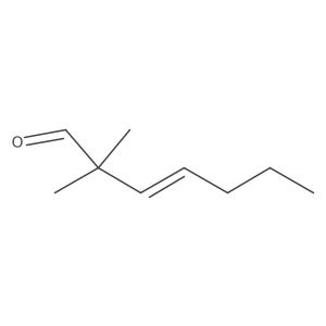 2,2-Dimethylhept-3-enal结构式