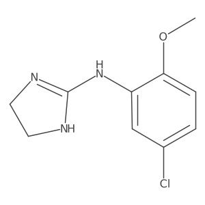 N-(5-chloro-2-methoxyphenyl)-4,5-dihydro-1H-imidazol-2-amine结构式