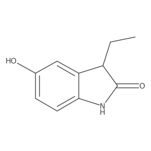 3-Ethyl-5-hydroxyindolin-2-one结构式