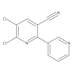 5,6-Dichloro-[2,3'-bipyridine]-3-carbonitrile Structure
