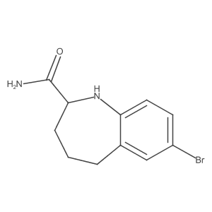7-Bromo-2,3,4,5-tetrahydro-1H-1-benzazepine-2-carboxamide Structure