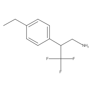 2-(4-Ethylphenyl)-3,3,3-trifluoropropan-1-amine Structure