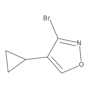 3-Bromo-4-cyclopropylisoxazole结构式