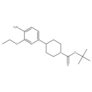 Tert-butyl 4-(5-amino-6-ethoxypyridin-2-yl)piperidine-1-carboxylate Structure