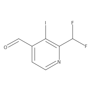 2-(Difluoromethyl)-3-iodopyridine-4-carboxaldehyde Structure