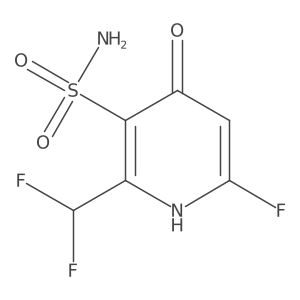 2-(Difluoromethyl)-6-fluoro-4-hydroxypyridine-3-sulfonamide Structure