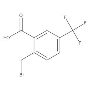 2-Bromomethyl-5-(trifluoromethyl)benzoic acid结构式