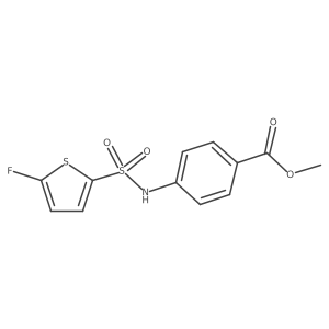 Methyl 4-((5-fluorothiophene)-2-sulfonamido)benzoate Structure