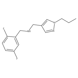 [(2,5-difluorophenyl)methyl][(1-propyl-1H-pyrazol-4-yl)methyl]amine结构式