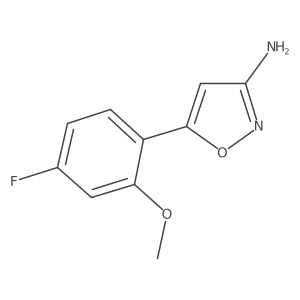 5-(4-Fluoro-2-methoxyphenyl)-1,2-oxazol-3-amine Structure