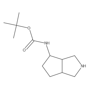 tert-Butyl ((3aS,4R,6aR)-octahydrocyclopenta[c]pyrrol-4-yl)carbamate Structure