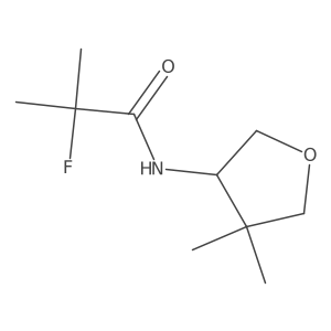 Propanamide, 2-fluoro-2-methyl-N-(tetrahydro-4,4-dimethyl-3-furanyl)- Structure