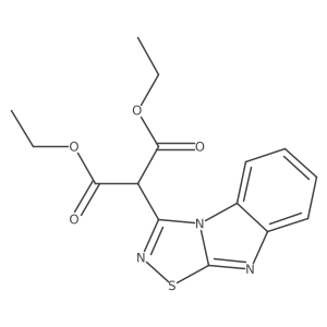 3-[Bis(ethoxycarbonyl)methyl]-1,2,4-thiadiazolo[4,5-a]benzimidazole Structure