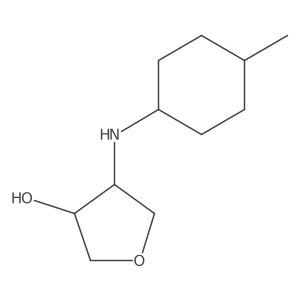 trans-4-{[(1r,4r)-4-Methylcyclohexyl]amino}oxolan-3-ol Structure