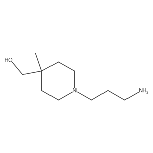 (1-(3-Aminopropyl)-4-methylpiperidin-4-yl)methanol结构式