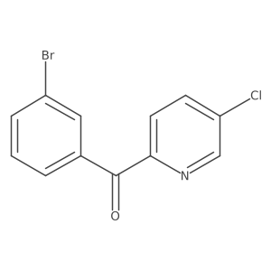(3-Bromophenyl)(5-chloropyridin-2-yl)methanone Structure