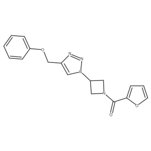 furan-2-yl(3-(4-(phenoxymethyl)-1H-1,2,3-triazol-1-yl)azetidin-1-yl)methanone结构式
