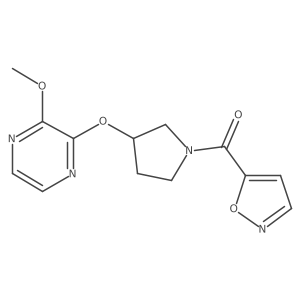 Isoxazol-5-yl(3-((3-methoxypyrazin-2-yl)oxy)pyrrolidin-1-yl)methanone Structure