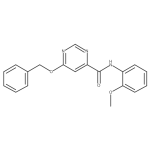 6-(benzyloxy)-N-(2-methoxyphenyl)pyrimidine-4-carboxamide Structure