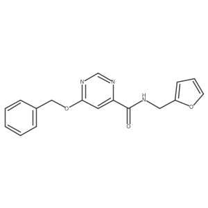 6-(benzyloxy)-N-(furan-2-ylmethyl)pyrimidine-4-carboxamide Structure