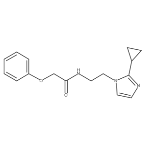 N-(2-(2-cyclopropyl-1H-imidazol-1-yl)ethyl)-2-phenoxyacetamide结构式