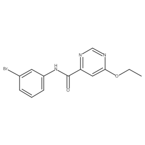 N-(3-bromophenyl)-6-ethoxypyrimidine-4-carboxamide Structure