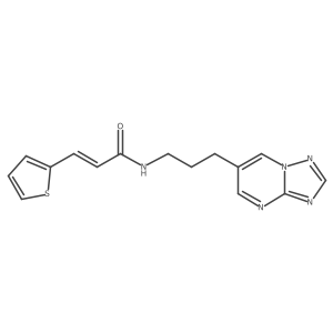 (E)-N-(3-([1,2,4]triazolo[1,5-a]pyrimidin-6-yl)propyl)-3-(thiophen-2-yl)acrylamide Structure