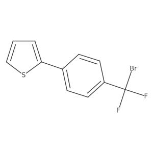 2-[4-(Bromodifluoromethyl)phenyl]thiophene Structure