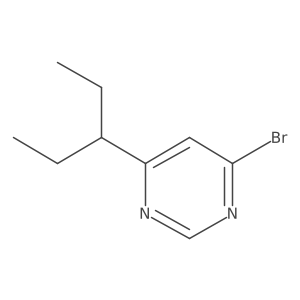 4-Bromo-6-(pentan-3-yl)pyrimidine结构式