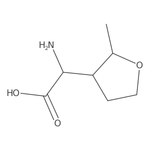 2-Amino-2-(2-methyloxolan-3-yl)acetic acid结构式