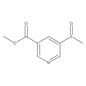 Methyl 5-(methylsulfinyl)-3-pyridinecarboxylate Structure