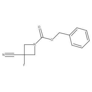 Benzyl 3-cyano-3-fluoroazetidine-1-carboxylate结构式