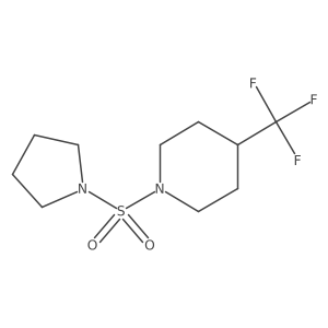 1-(Pyrrolidine-1-sulfonyl)-4-(trifluoromethyl)piperidine Structure
